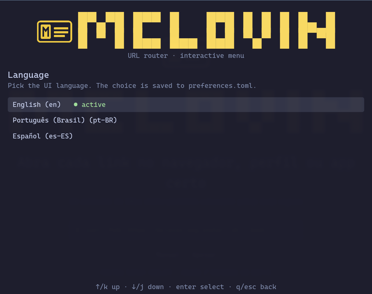 Language picker